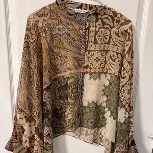Boho sheer top